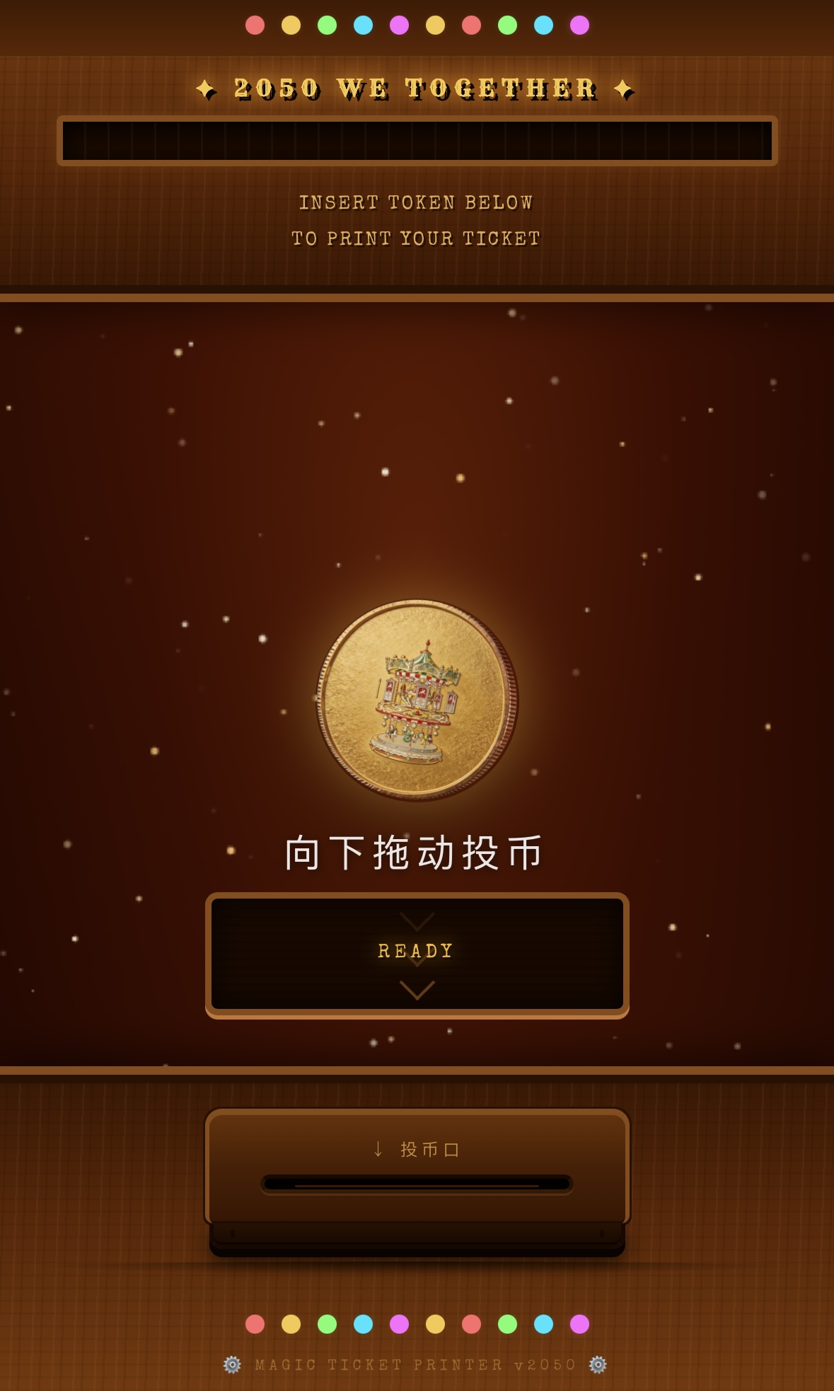 Drag the token